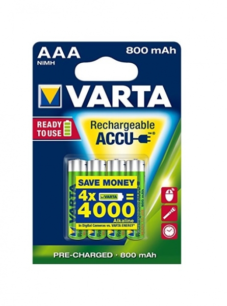 Accus AAA 800 mAh Rechargeable Varta