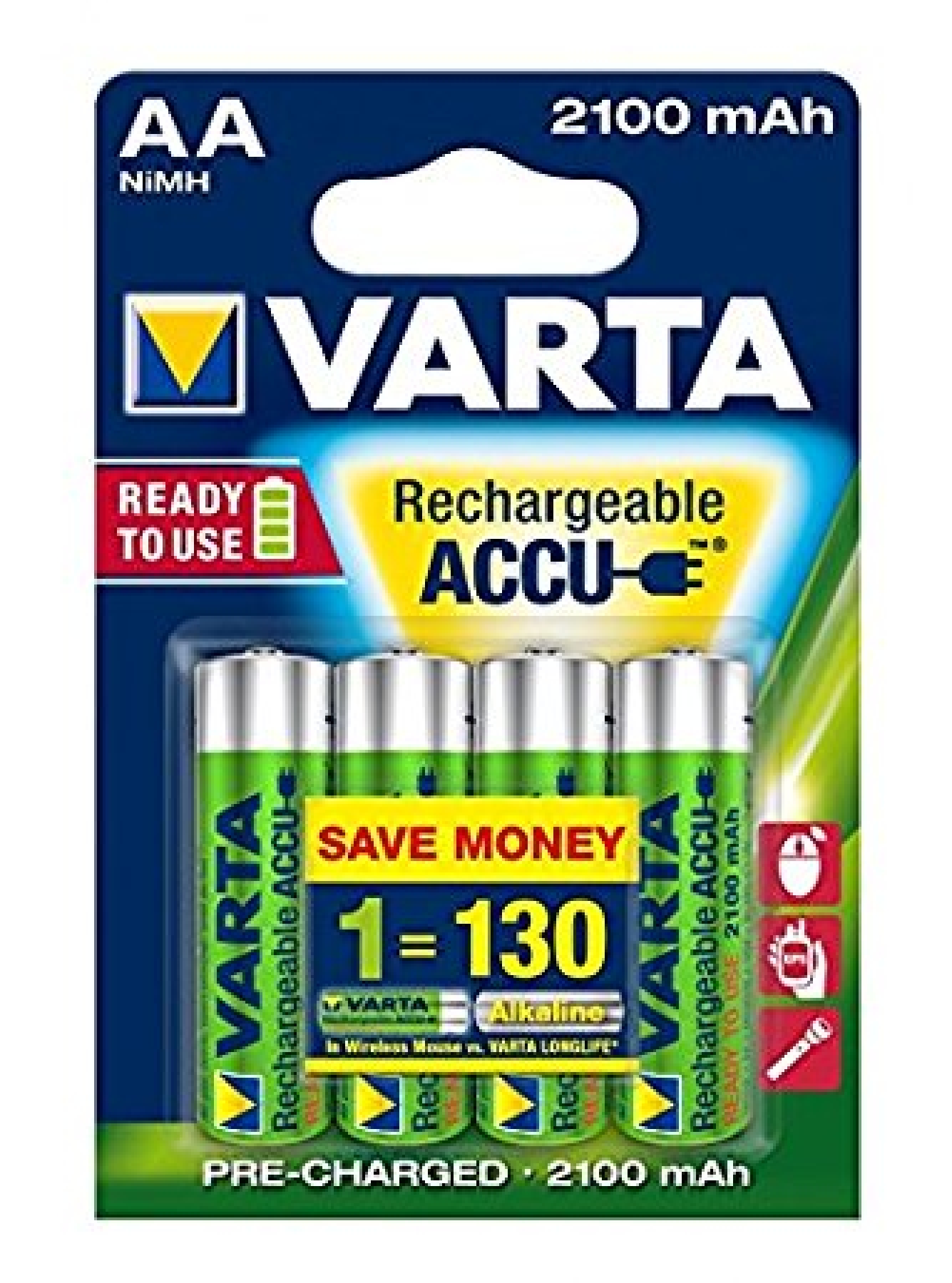 Akku AA Wiederaufladbar 3000mAh -16 Stück 1.2V NIMH Mignon AA Aufladbare Akkubatterien Hohe
